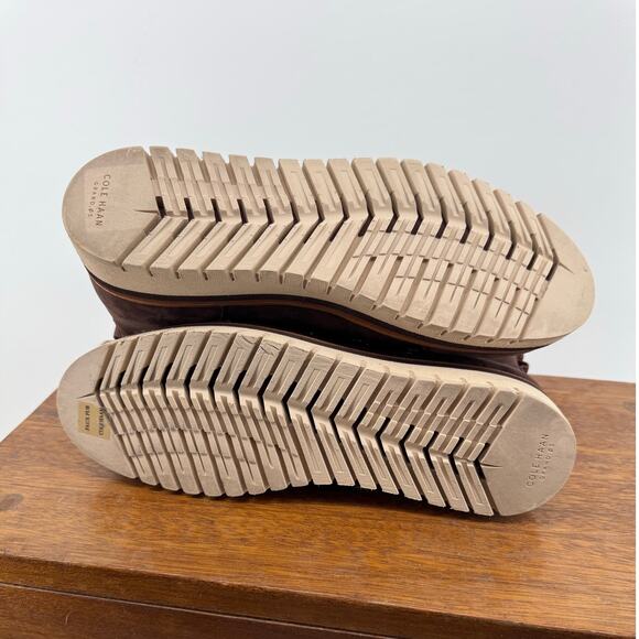 COLE HAAN ZeroGrand Hiking Boot NEW $220 Java / Ivory Waterproof Size 8.5B - Picture 8 of 11